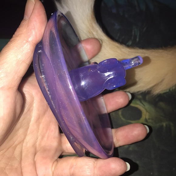 Unique Epoxy Resin Elephant Ring Holder with love wooden heart 💜 by Me💕 - Picture 6 of 6